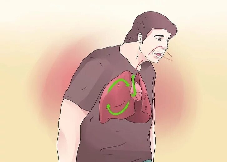 При болях в груди стоит провериться на патологии органов дыхания.