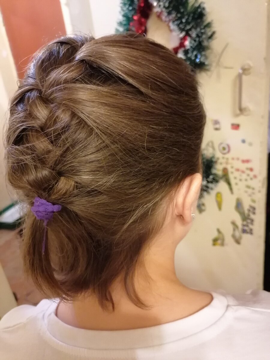 Можно было даже косу сделать! Правда с трудом. 