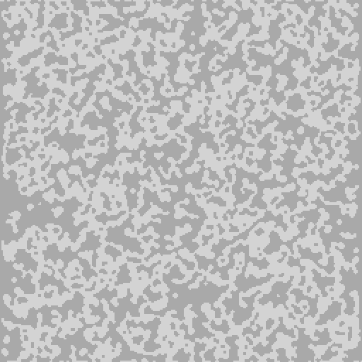 Результат работы алгоритма создания 2-м пещер