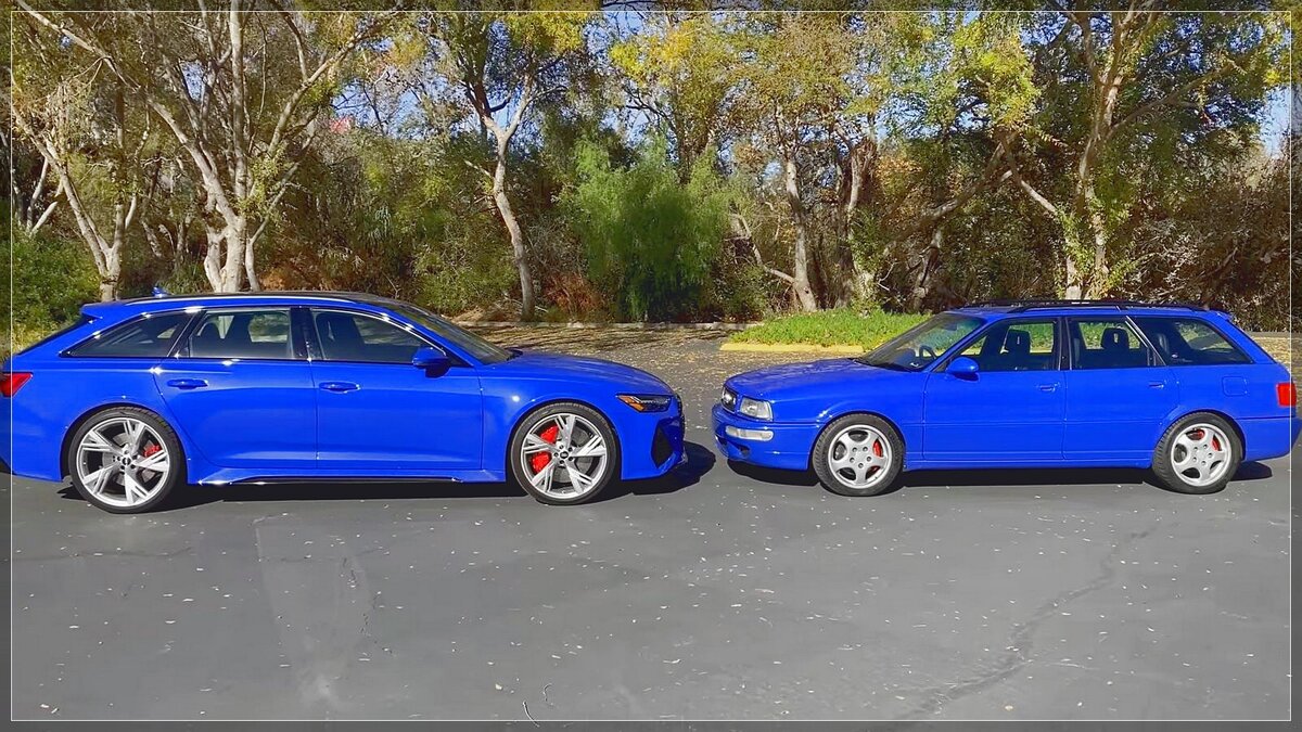 Audi RS2 1994 года и совершенно новый Audi RS6 Avant 2021 года