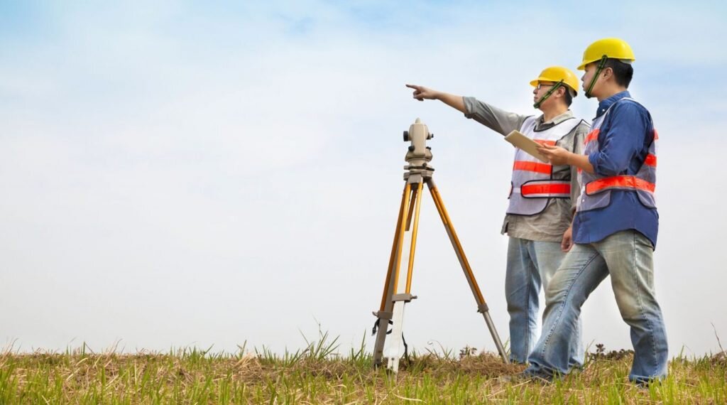 Геодезисты за работой. Изображение взято из блога dji-blog.ru