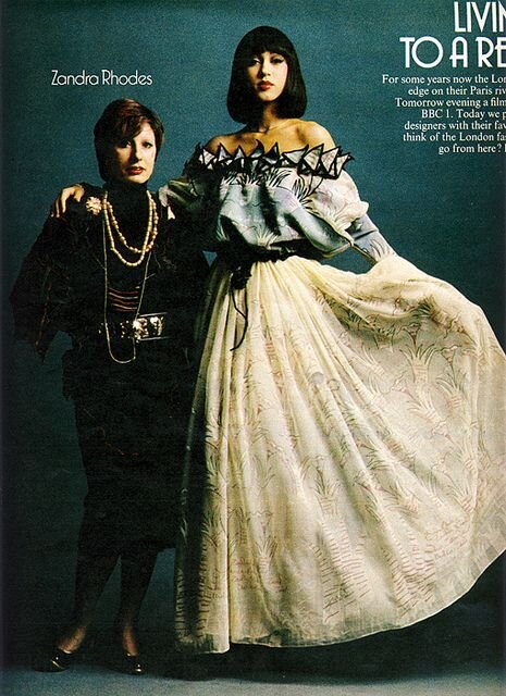 Zandra Rhodes - Telegraph Magazine 1973.