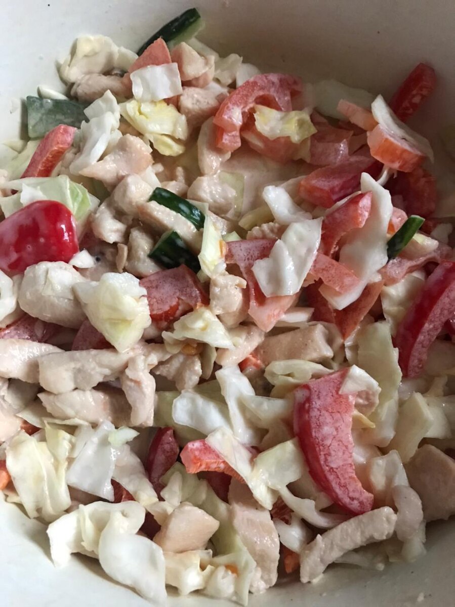 Салат на ужин, объедение