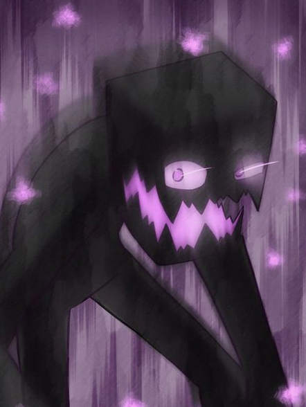 Да, эндермены это сами по-себе довольно-таки жуткие существа... Но на этом арте раскрывается вся их суть...