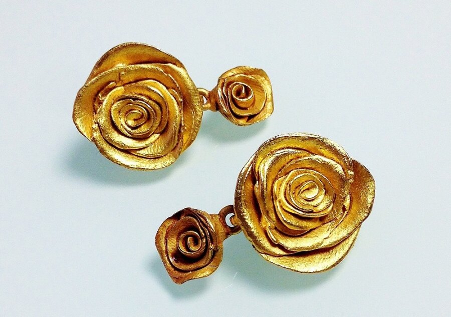 Серьги - розочки
