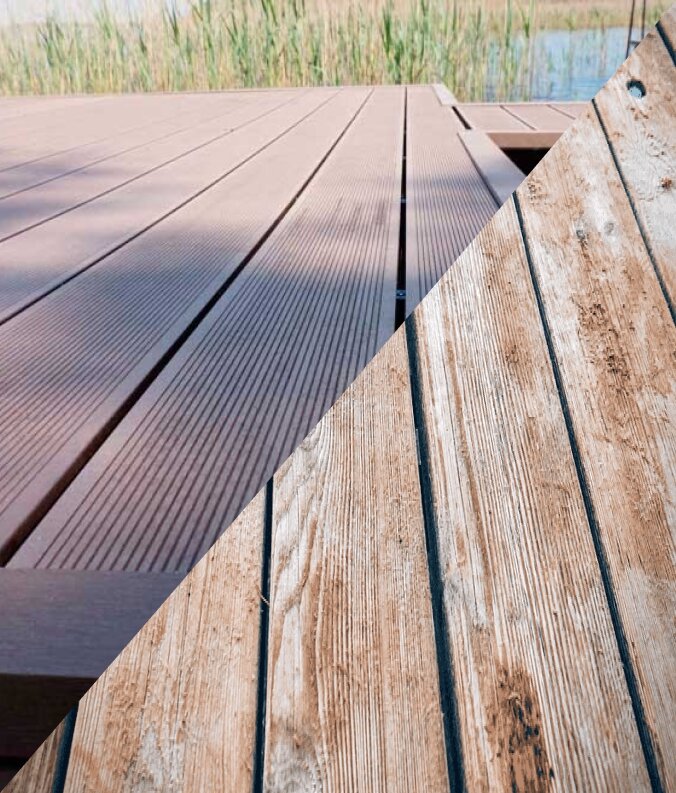 Доска ДПК VS дерево