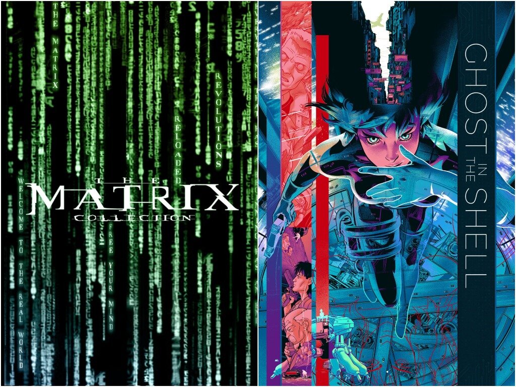 Матрица, 1999 (Warner Bros.) / Призрак в доспехах, 1995 (Bandai Visual Company / Production I.G.)