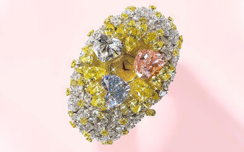Ювелирные часы Chopard 201-Carat Watch в корпусе из белого золота с бриллиантами