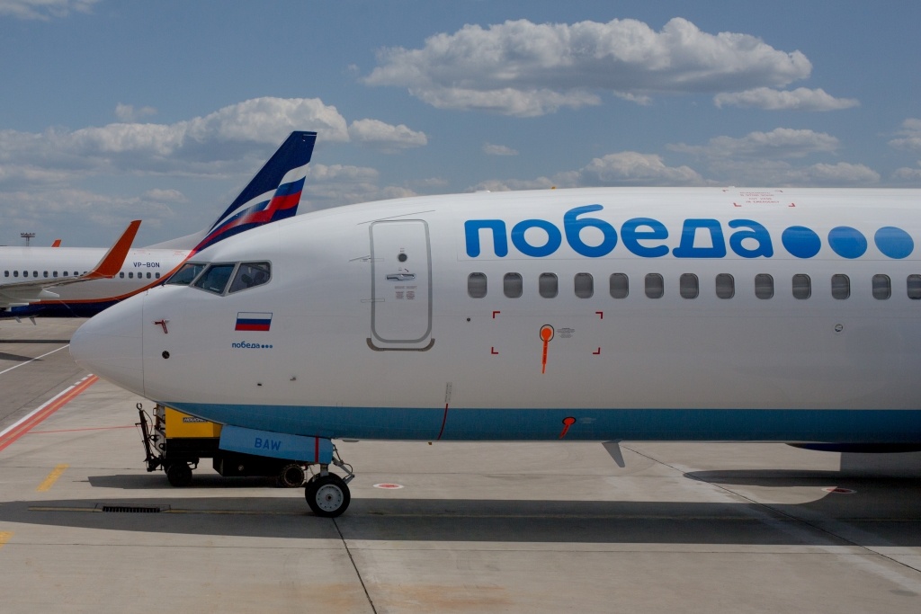 The 11th Boeing-737 of the lowcost Pobeda Airlines sits on a tarmac of Sheremetyevo Airport, Moscow, Russia (Photo by Leonid Faerberg / Transport-Photo Images)  📷
