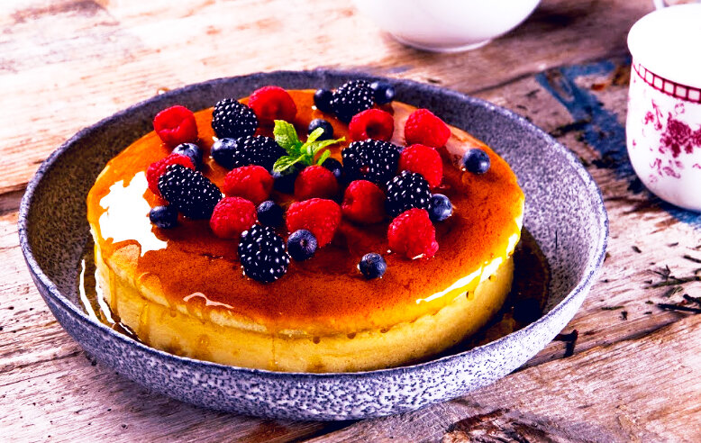 Ещё один вариант подачи чизкейка. (Фото взято из свободных источников Интернета).