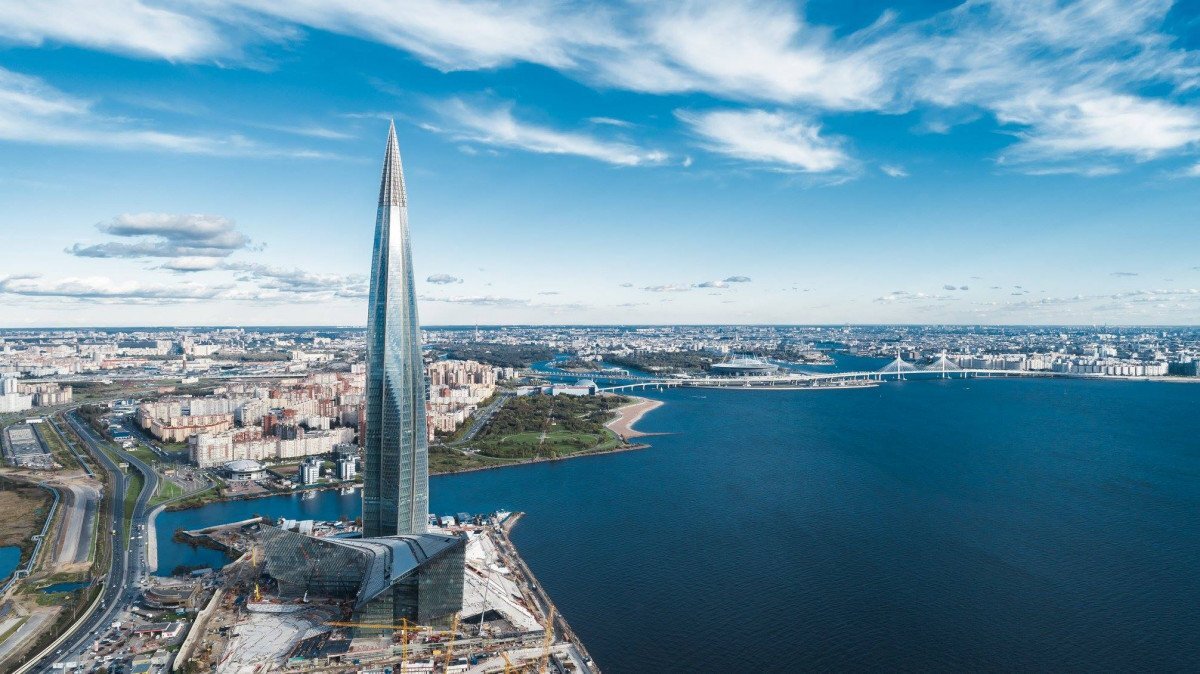 Башня газпрома в санкт петербурге фото