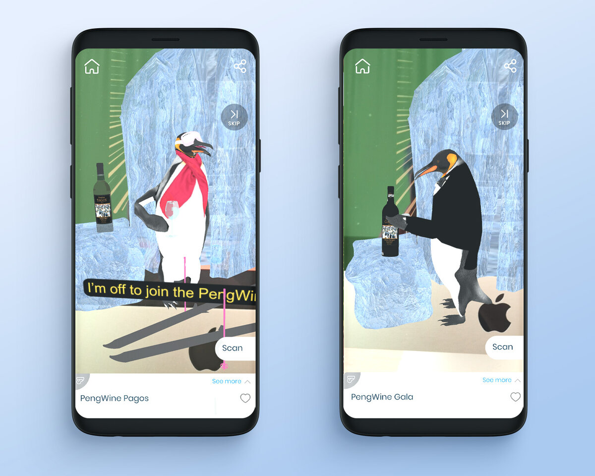 Интерактивная этикетка: о сортовом вине расскажут пингвины. Кейс PengWine |  Arvar Studio | Дзен