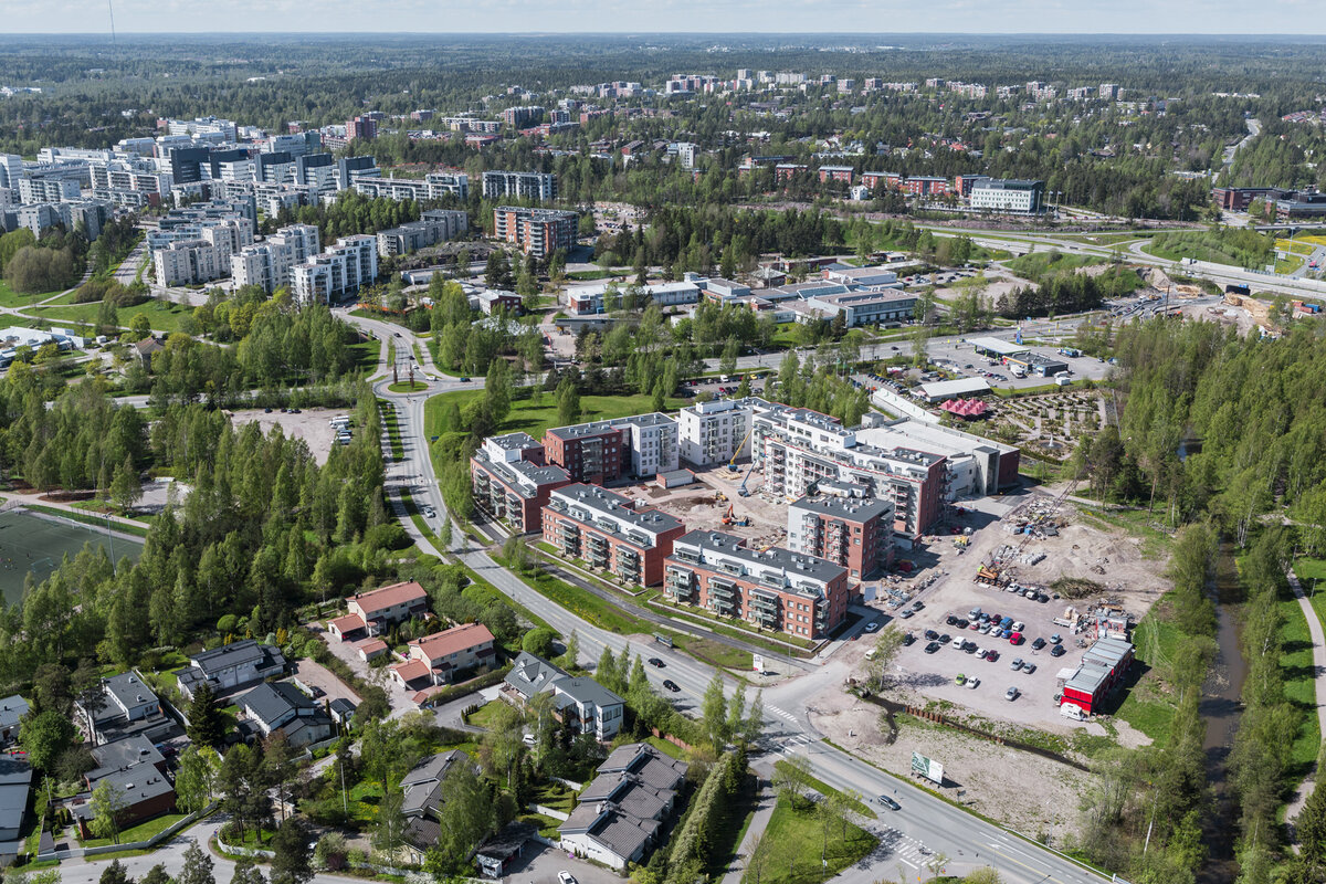 Город-спутник Хельсинки Тапиола в Финляндии.