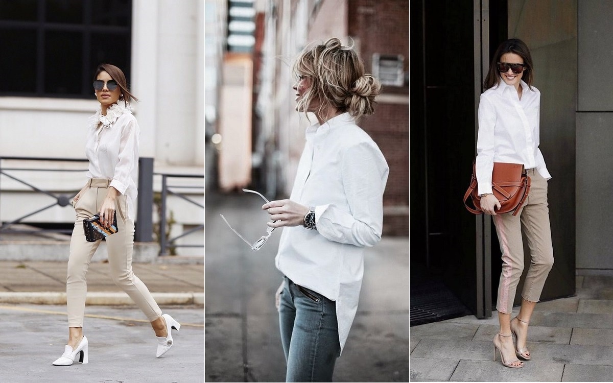 Белые рубашки для женщин 2020: Источник изображения Яндекс.Картинки