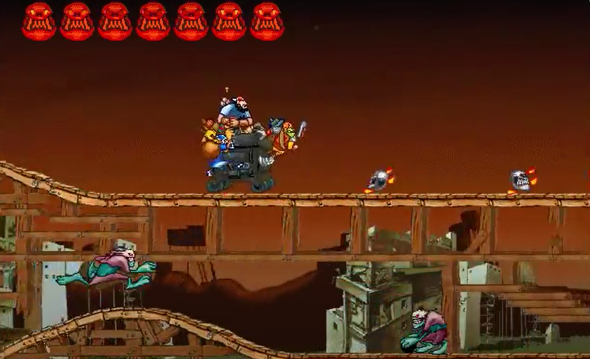 Поездки на вагонетках напоминает о другом платформере - Donkey Kong Country