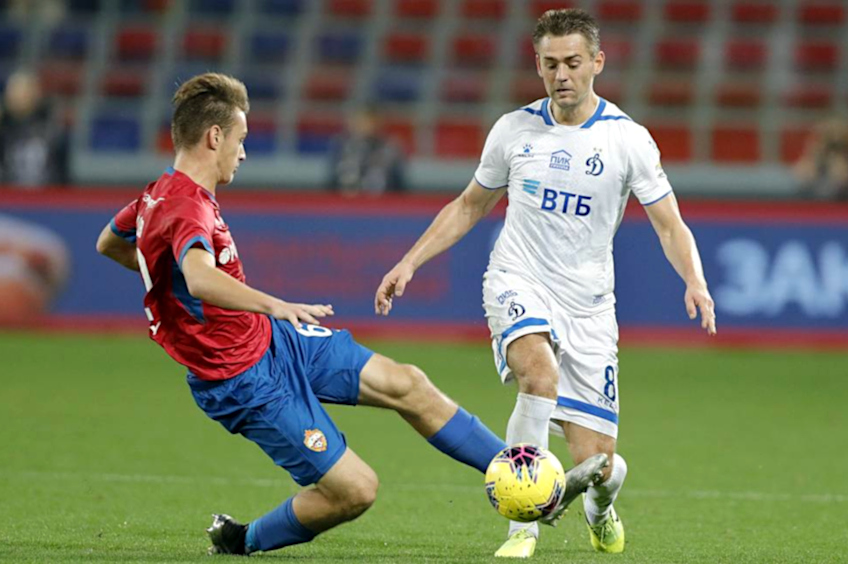 Кирилл Панченко (справа) в матче против ЦСКА 