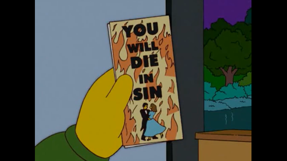 "Вы умрете во грехе" //Симпсоны (The Simpsons), s18e10 © 20th Century Fox Film Corporation