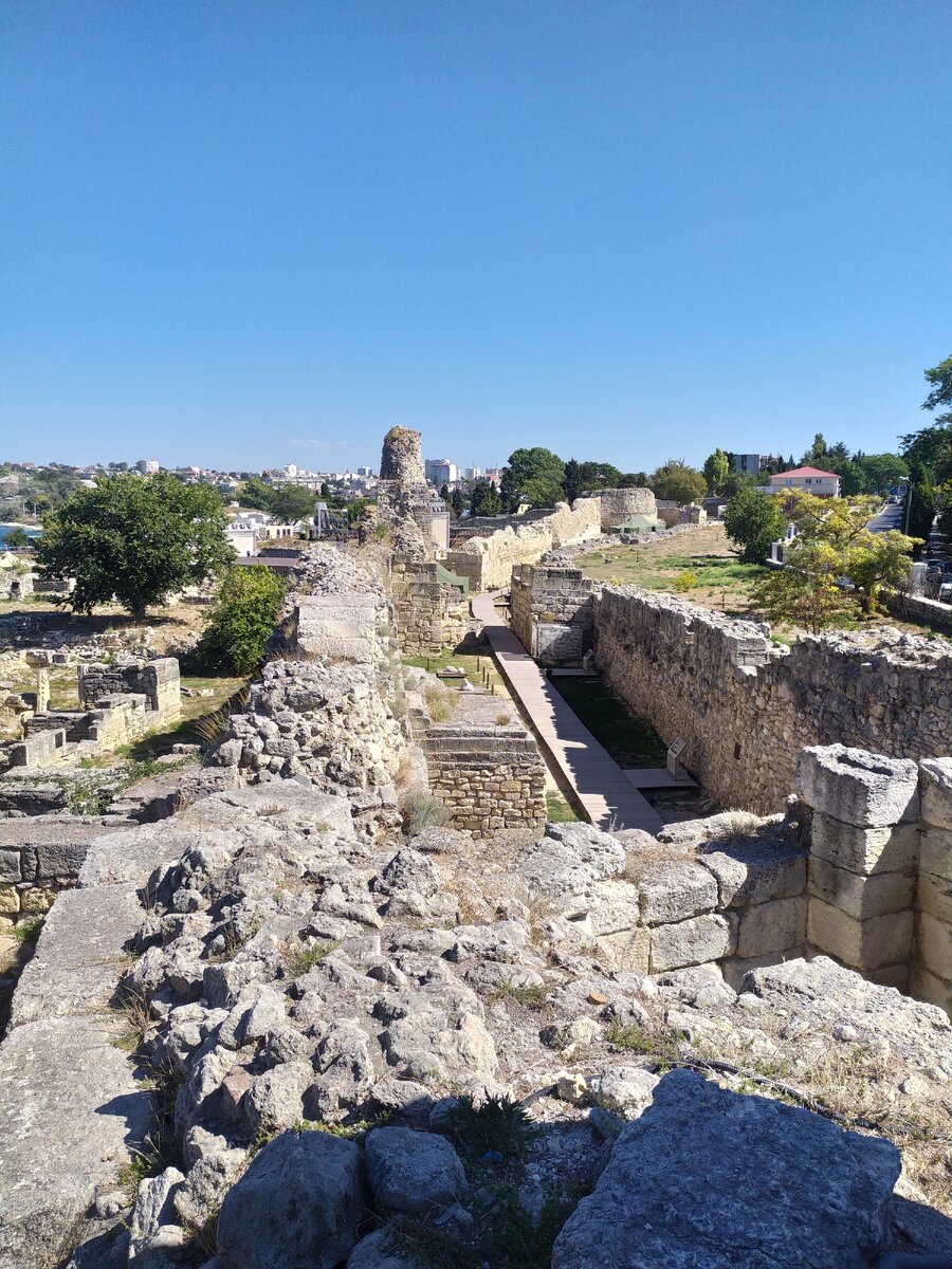 Внешняя и внутренняя стены города