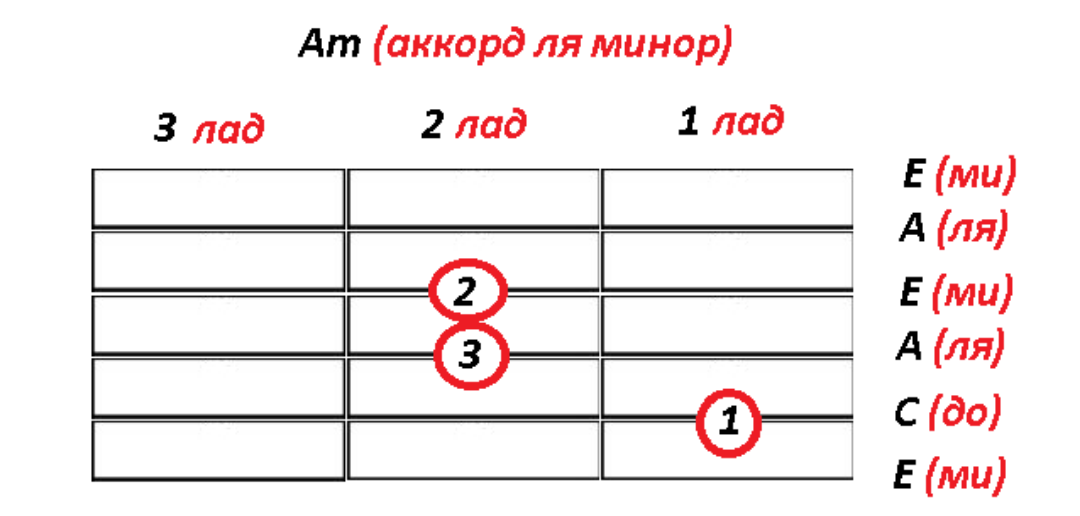 Схема аккорд 101