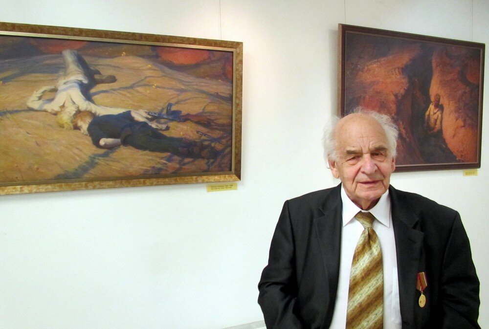 Б.М. Неменский на персональной выставке своих работ в Берлине (фото из открытых источников)