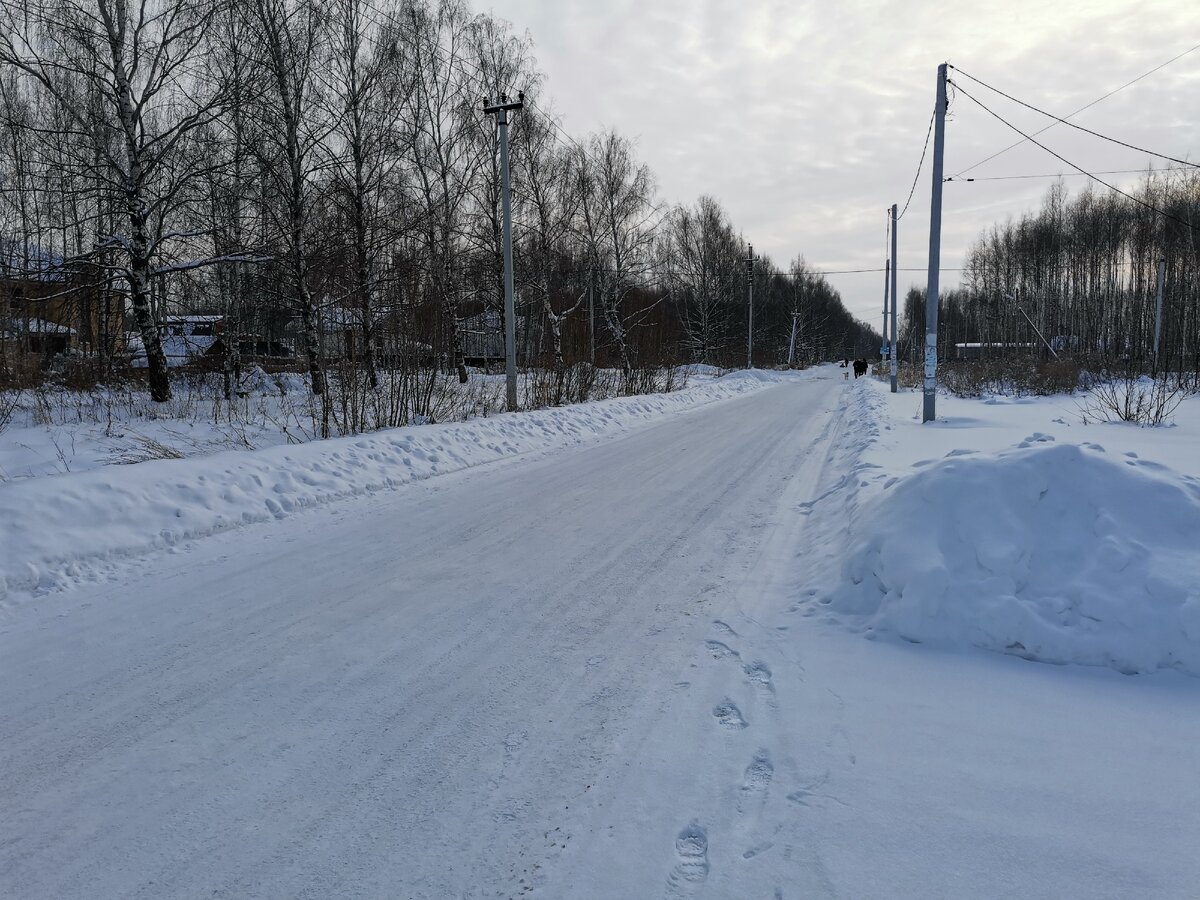 Дорога рядом с нашим домом.