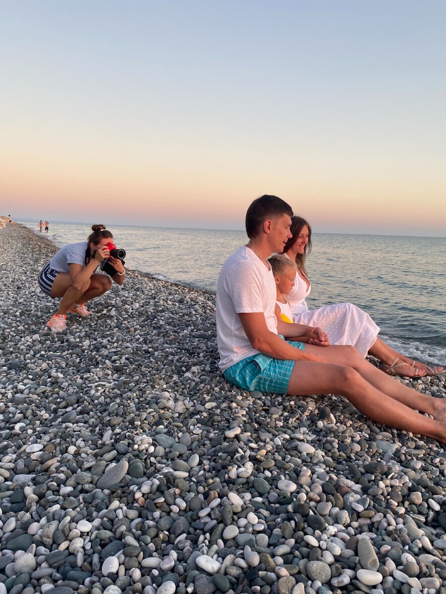 Снимаем на закате в Абхазии 