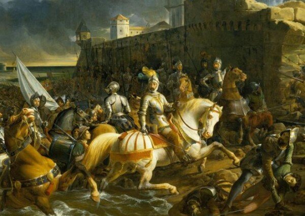 Герцог Гиз при штурме Кале.