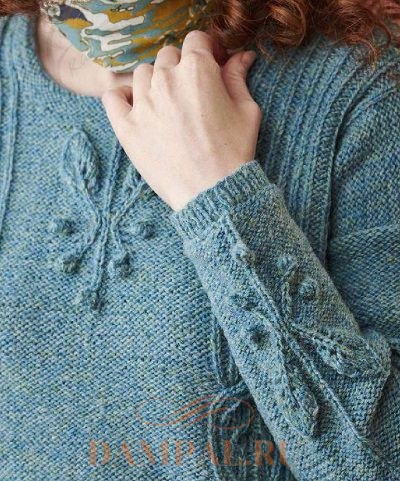 фото джемпера от дизайнера Pat Menchini переведено из журнала “The Knitter” №160 2021