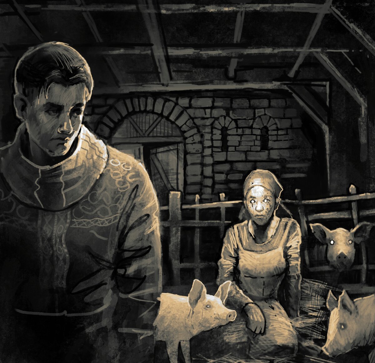 Глава вторая
   Не успела первая стрела коснуться мишени, как вслед за нею была пущена вторая и третья, играющая в полёте своим белым мягким пером. Прищурившись, Елизавета победно скинула белую челку со лба. В этот раз она справилась со стрельбой настолько хорошо, что даже её наставник, престарелый дядюшка Эб, задумчиво почесал костлявой рукой подбородок, а затем тихо выдохнул и удовлетворенно кивнул головой. Елизавета улыбнулась. Выхватить похвалу у Эба было воистину непостижимой задачей.
   – Вы заметно улучшили свои навыки, госпожа. Впрочем, я думаю, Вами движет не только желание совершенствования, но и некая радость, от которой Вы прямо полны энергией, – тихо заметил он, подходя к мишени и пробуя вытащить стрелу.
   – О чём это вы? – покраснев, спросила Елизавета. Дядюшка Эб был единственным из всех, перед кем она всё ещё впадала в краску.
   – Или, точнее, о ком. О герцоге Франциске, вырвавшем главный приз турнира.
   – Да. Он интересный человек.
   – В которого Вы, по всей видимости, влюблены, – так же спокойно и тихо произнёс Эб, справившись, наконец, с первой стрелой. – Что ж, у Вас успехи! Доспехи это, конечно, пока не пробьет, но вот кольчугу – запросто.
   – А что, разве я не могу полюбить красивого мужчину?
   – Можете, конечно, но я остро переживаю не за это. Вы крайне эмоциональны, и это может обернуться как в хорошую, так и в плохую сторону. Сейчас, благодаря Вашему порыву, Вы обошли наших лучших лучников. И это хорошо, но ведь все может быть и иначе. Только простолюдин может быть подвержен порывам, Вы же – будущая королева, Вы обязаны быть прагматичной.
   – Ах, дядюшка, к чему всё это?! – она покрутилась на месте. – Ведь это же так прекрасно – полюбить! Разве есть что-то прекрасней этого?
   – Наверное, нет.
   – Ну что вы такой грустный? – она подбежала к нему и взяла его костлявую руку в свои маленькие аккуратные ладошки. – Разве вы не счастливы от того, что мне так хорошо?
   Старик Эб, не выдержав столь открытого напора, улыбнулся. Елизавета обучалась у него с шести лет, и он любил её как родную дочь. В глазах старого воина появилось немного влаги. Когда он смотрел на эту игривую девчонку, он забывал о своей жене и дочери, умерших много лет назад во время его последнего похода.
   – Конечно, счастлив, моя дорогая, – он аккуратно вытащил свою руку. – Но это не означает, что мы должны пропустить верховую езду.
   – Ах, ну конечно, конечно. Я и не думала отказываться! – громко сказала принцесса и побежала к белому жеребцу.
   Ловко забравшись на коня, принцесса выглядела просто безупречно. Коричневые охотничьи штаны, белая блузка, защитный наручник для стрельбы из лука, небольшой кинжал возле пояса. И всё вокруг женской хрупкой фигуры, украшенной длинной косичкой из белокурых волос.
   Подняв коня на дыбы, принцесса припустила его рысью по поляне, нежно причмокивая и гладя по гриве. Она очень любила этого жеребца и даже позволяла ему прогуливаться в лесу без наездника, правда, в сопровождении охраны.
   – Принцесса, принцесса, Вас срочно просит Его Величество! – внезапно раздалось со стороны дворца.
   Развернув коня, Елизавета посмотрела на бегущего к ним слугу. Она примерно представляла, зачем батюшка мог вызвать её, и это отнюдь не грело ей душу. Приезд принца Александра, принца Валерийского королевства, столь активно поддержавшего её отца при битве с Измундом, было вовсе не самым праздным событием. Поэтому не отметить его визит в сопровождении своей красавицы дочери её батюшка просто не мог.
   Поравнявшись со слугой, она отдала ему под узды коня. Недовольный жеребец тут же оторвал хлипкого слугу от земли, что есть силы крутанув в воздухе. Больно шмякнувшись о землю, разноцветный юноша истерически заорал, вызвав у неё усмешку. Принцесса развернулась и пошла во дворец. Она знала, что дядюшка Эб не оставит без внимания этого идиота, смевшего думать, что он сможет удержать Буцефала.
   Принц Александр оказался куда более смазливым, нежели она его себе представляла раньше. Высокий и широкоплечий, он был больше похож на древнюю статую, которую отец велел поставить у входа. Этакий эталон мужской красоты, который нарочито вежливо произнес целую тираду в её честь, восхваляя почти всё, в чём проявлялась её красота. Но, не смотря на это, он ей всё равно не понравился. Её сердце уже было занято герцогом. А потому она едва не выхватила кинжал, когда отец пообещал отдать её этому самодовольному кретину в жены. Какое безумство. Да как они могли с ней так поступить?
   Еле дождавшись конца аудиенции, она отправилась в свои покои. Злобно открыв дверь, она увидела Григория – слугу, которого она отправила за матерью, два раза в год уезжающую в неизвестном направлении. Всё ещё не отойдя от поступка отца, она жестом пригласила его сесть. В том, что он приехал не с пустыми руками, она не сомневалась.
   Григорий был опытным следопытом и прекрасно шёл по следу, к тому же обладал ещё и лучшими актерскими данными – мог сбить с толку кого угодно, отыгрывая свою роль наивного дурачка.
   Выслушав всю историю, она села на кровать. Ожившая в памяти сестра – уродливая и некрасивая, не раз пугала её в детстве, когда она в первый раз услышала об её судьбе. И вот теперь она снова явилась перед ней, уже в куда более страшном обличии.
   – Значит, ее охраняет Роберт? Как мило, я думала, он давно уже покоится в какой-нибудь речке. Что ж, это ей подходит. И все же, этот принц куда более мерзкий, чем я предполагала. И куда менее брезгливый.
   – Госпожа, я не думаю, что это главное, – тихо сказал Григорий. – Теперь не Вы наследница престола, а Ваша старшая сестра. Как Вам известно, наследство передаётся старшему в роду.
   – И что? Ты мне предлагаешь добить её? Она и так была уничтожена. К тому же, какое ей дело до наследства и нашего королевства? Живет себе в глуши и живёт, никуда не выезжая. Какой смысл её убивать?
   – Но если она решит отправиться сюда? В поисках Александра? Тогда может всё раскрыться, к тому же, теперь и принц знает о ней, – продолжал настаивать Григорий. – Я уверен, что необходимо убрать эту девушку. Уверен, она сама хотела бы умереть.
   Елизавета глупо улыбнулась. Похоже, Бог ещё не до конца отвернулся от неё, оставляя призрачную надежду на настоящую любовь. Если притащить её сюда и показать отцу, вскрыв всю похабную историю, то это должно здорово подмочить репутацию этого лощеного красавца-принца, за которого батюшка так жаждет её выдать.
   – Мне бы очень хотелось на неё посмотреть, – сказала она и посмотрела на Григория. – Как ты думаешь, это возможно?
   – Не знаю. В замок привезти её не получится, а ехать к ней… Ну, Вы же знаете, как Ваш отец пристально следит за Вами.
   – Значит, только если она сама сюда приедет? Что ж, это не такая уж невыполнимая задача, главное – сделать так, чтобы это исходило от принца. Напишем что-нибудь душещипательное, такое, чтобы до слёз пробирало. Решено! Начинай готовиться к отъезду, текст письма я приготовлю. Напишешь сам, хоть почерк она его не видела, но на всякий случай пусть будет мужской. Читать-то она умеет?
   – Думаю, да.
   – Тогда решено. Ох, какой же бум произведет это событие, ну разве я не молодец? Всё семейное говно выплеснем наружу.
   – Но зачем это Вам? Только из-за того, чтобы насолить принцу?
   – Я должна перед тобой отчитываться? – смерила она Григория взглядом. – Впрочем, так и быть. Мне любопытно, дурень, да и матери неповадно будет кататься втайне от отца. К тому же, я всегда не любила, когда она уезжала, даже когда была совсем маленькой.
   – Но если она не согласится?
   – Уж поверь мне, согласится. Во всяком случае, лучше пусть согласится она, чем разозлюсь я.
   И тут Елизавета рассмеялась. Её смех был звонким, заразительным. Казалось, он вот-вот разорвёт свою хрупкую госпожу, разбрызгав кровь по расписным стенам. Благо, длился он недолго и, успокоившись, принцесса потрогала свои щеки, раскрасневшиеся от прилившей крови.