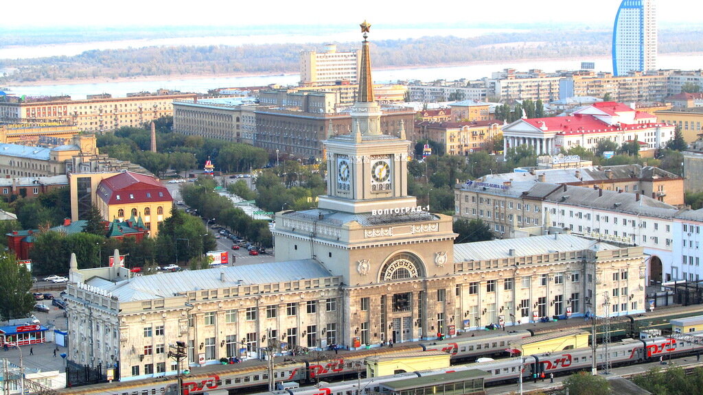 Памятник архитектуры, здание ж\д вокзала в Волгограде.