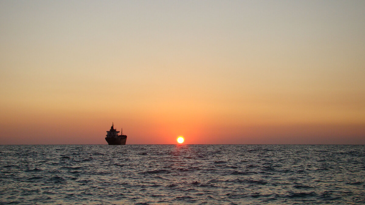 Закат на Черном море