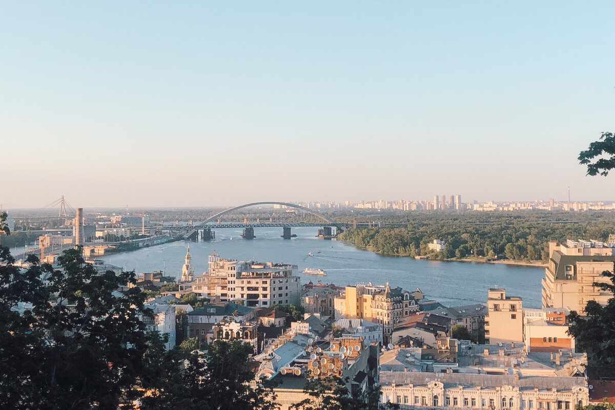 Киев. Вид на Днепр.
