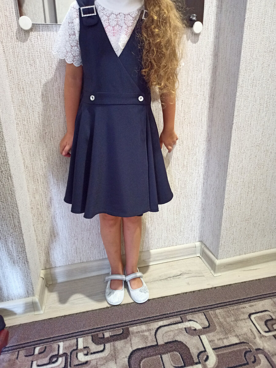 Сарафан и блузка для дочки, покупка школьной формы