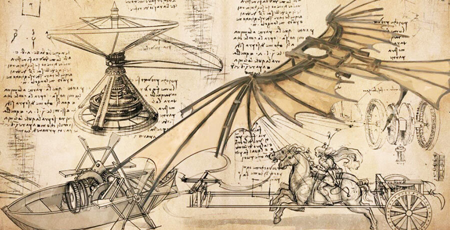 Наброски изобретений Леонардо да Винчи