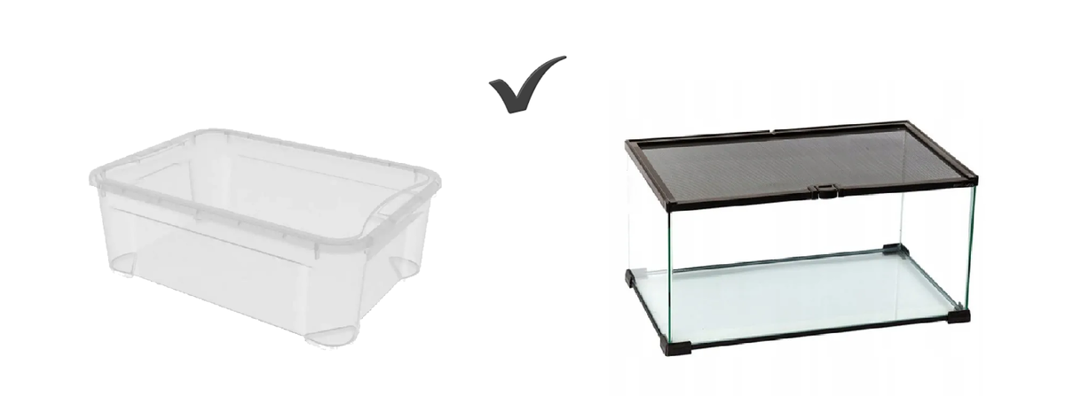 Пластиковый контейнер ; Террариум 
