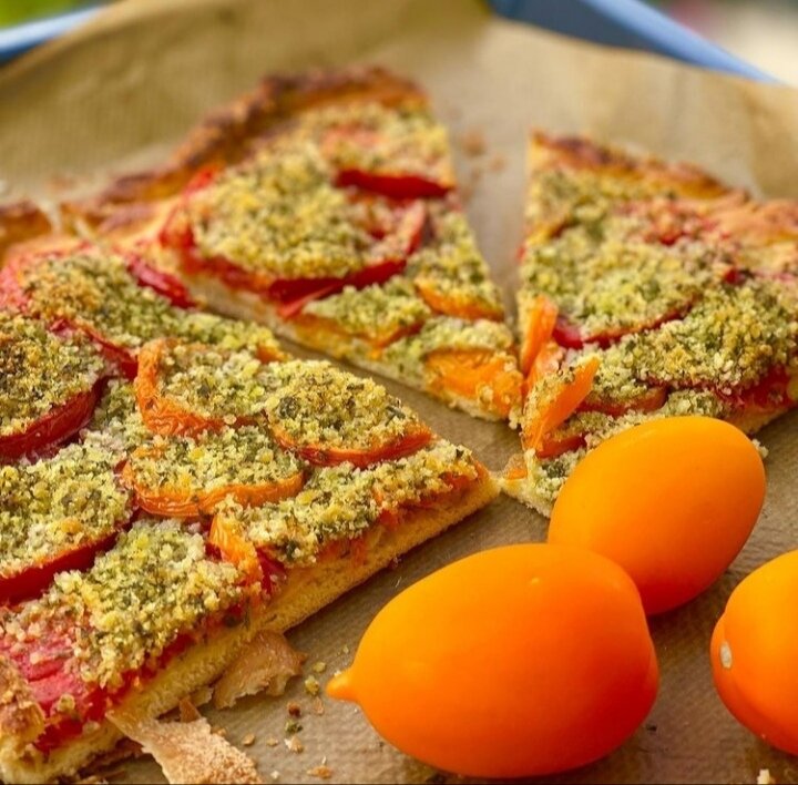 Пирог с томатами