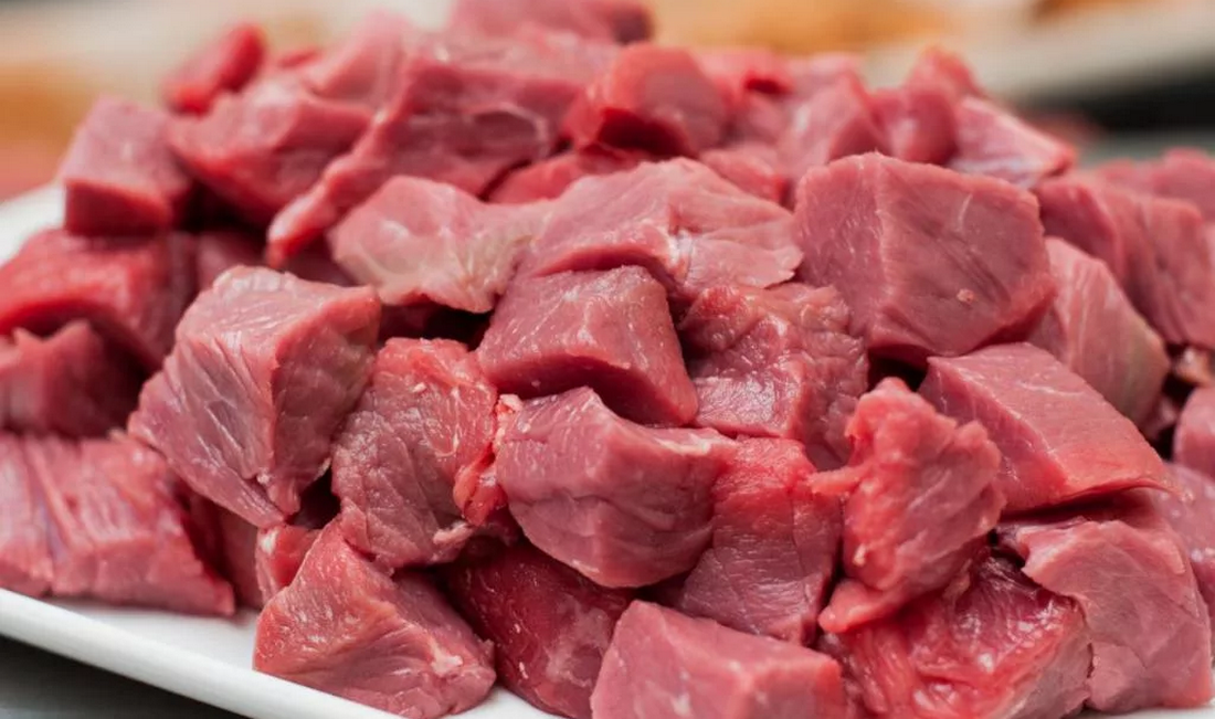 Уже нарезанная свинина.