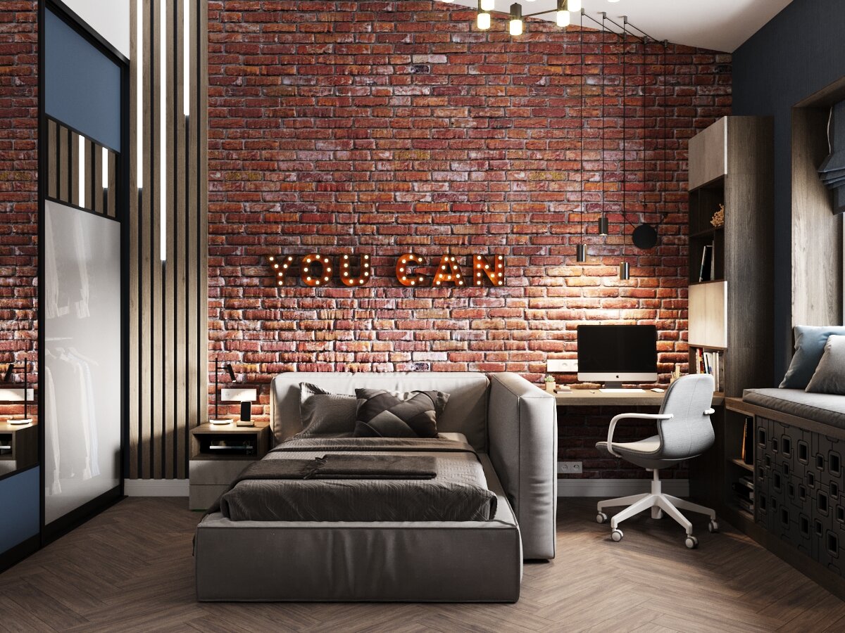 Детская мальчика-подростка 10 лет на одном из наших объектов.