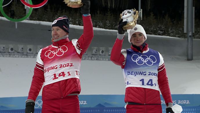 Александр Большунов и Александр Терентьев