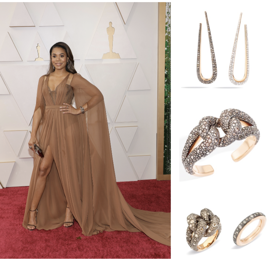 Рэджина Холл на красной дорожке церемонии Оскар 2022