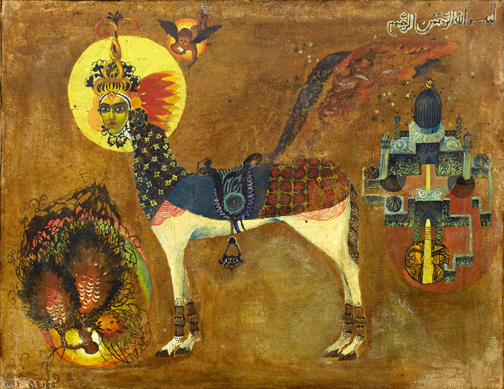 Ибрагимхалил Супьянов. Аль Буракъ. 1968. Холст, масло.