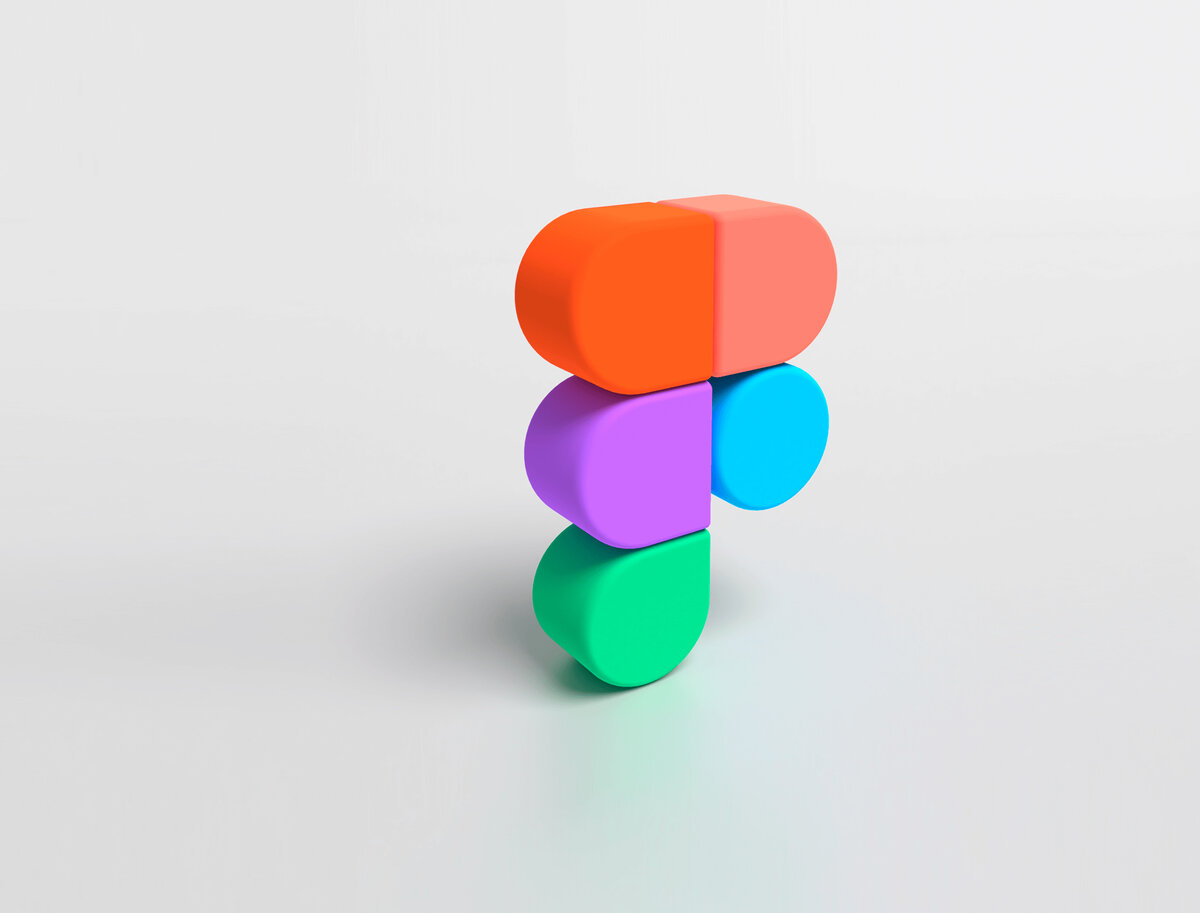                                                       логотип Figma в 3D, созданный в Vectary