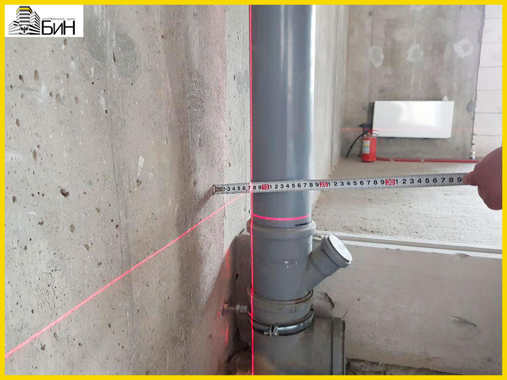 Отклонение трубопровода от вертикали