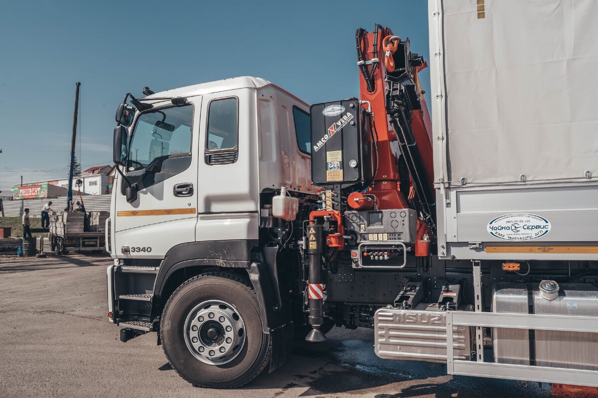 Бортовой автомобиль с КМУ на шасси ISUZU GIGA 6x4 LONG | Орион Моторс | Дзен