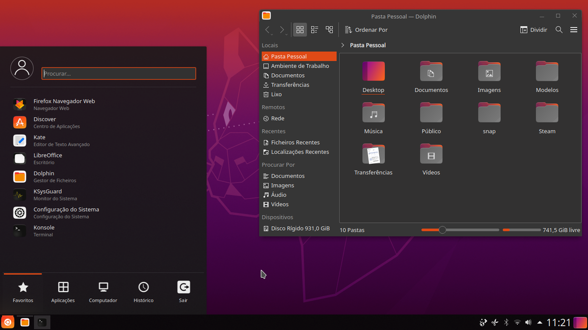 KUBUNTU 20.04, UBUNTU с окружением KDE