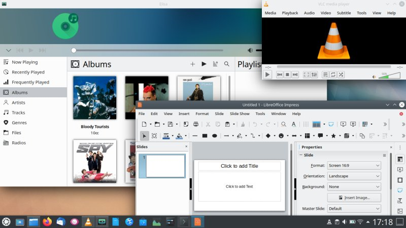Снова KUBUNTU 20.04, с другой темой оформления