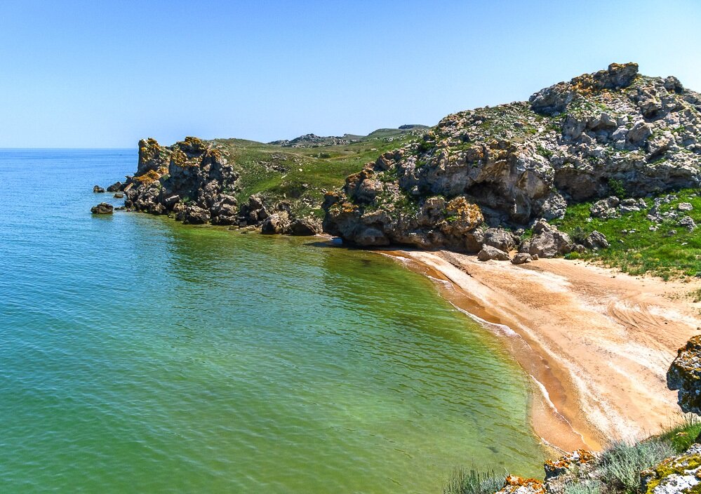 Крым Азовское море Генеральские пляжи