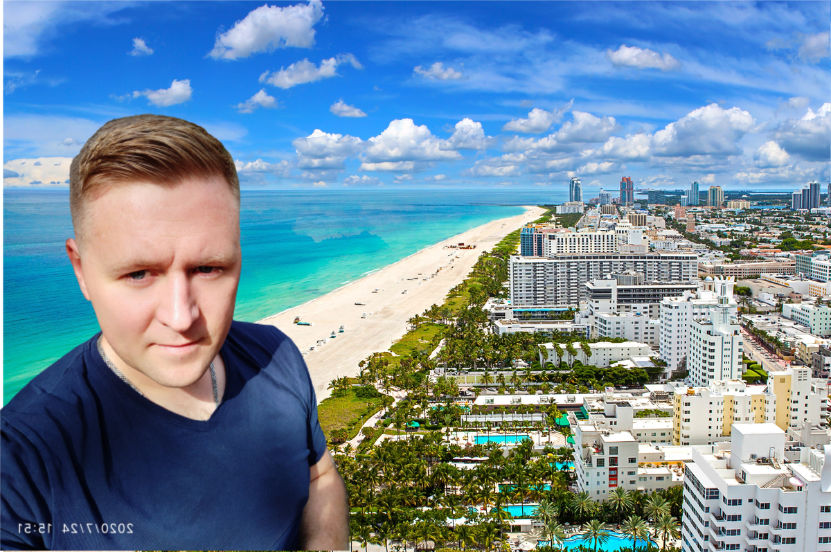 Это я так оказался в Майями ,без мам, пап и кредитов)_)))