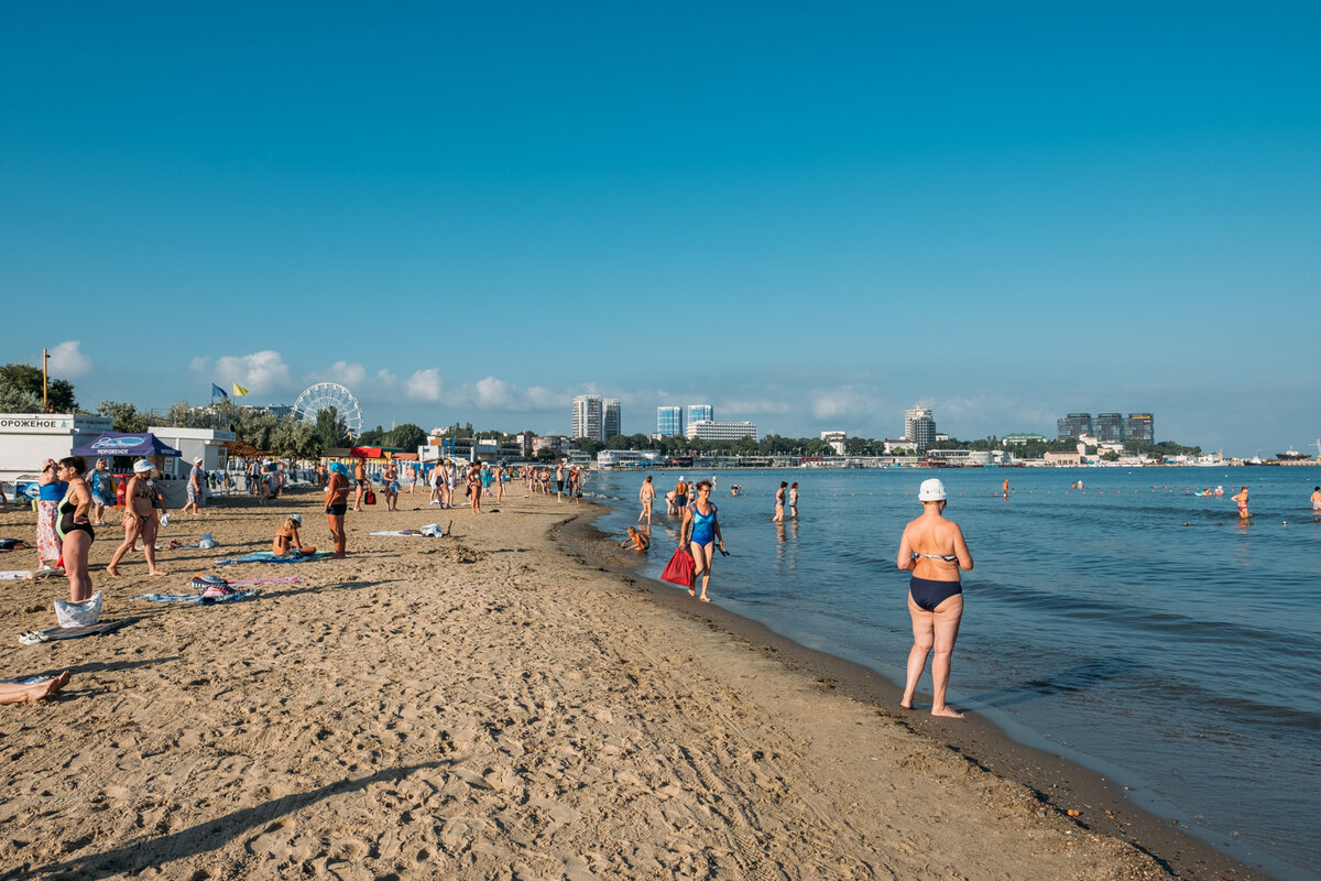 Центральный пляж Анапы 2020 год