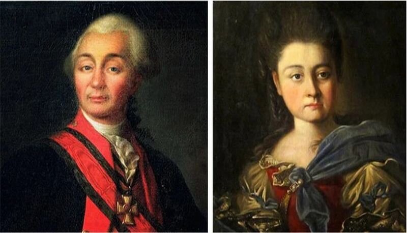 Александр Суворов и Варвара Прозоровская